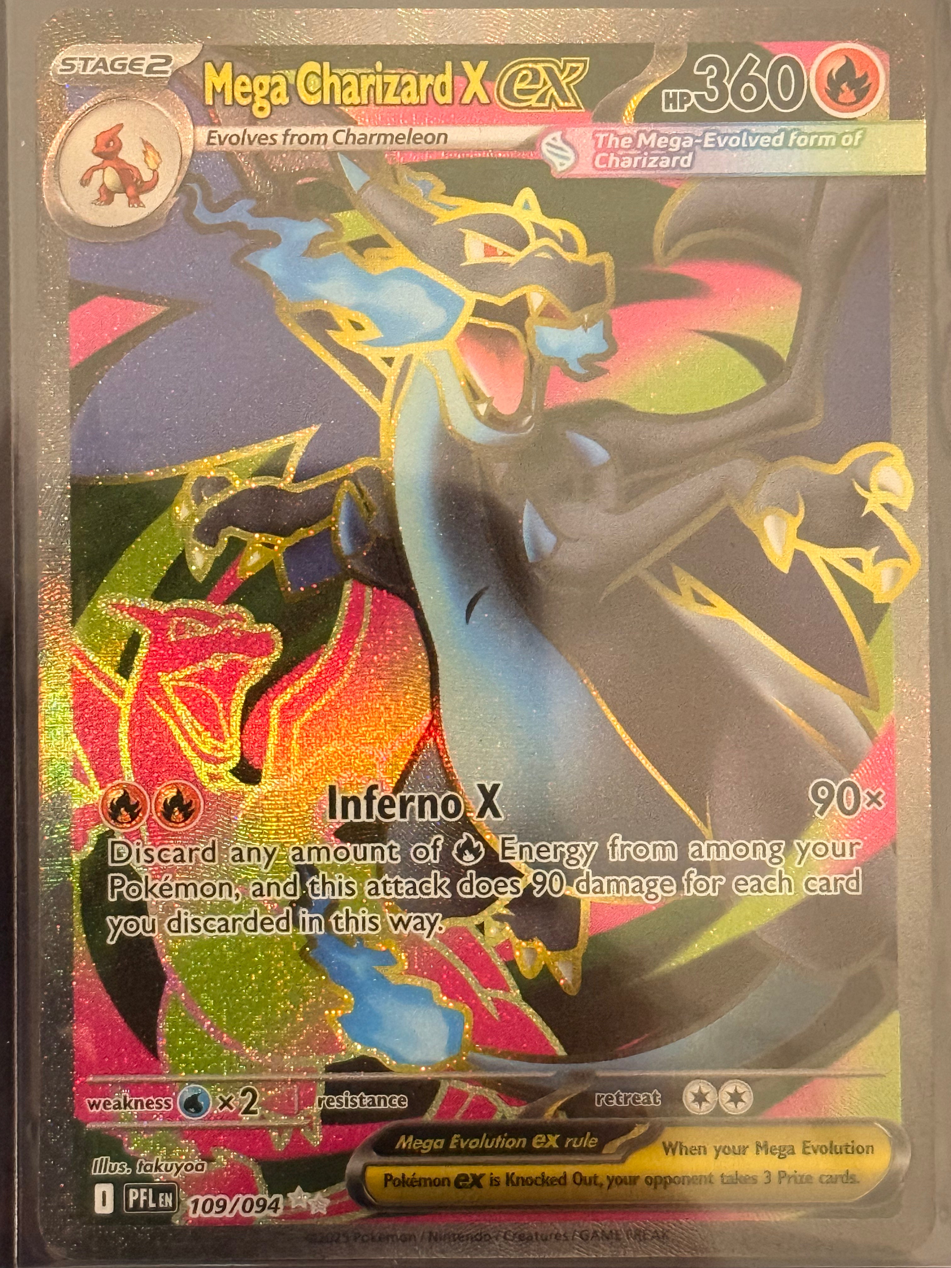 Mega Charizard X ex #109/094 Ultra Rare Phantasmal Flames