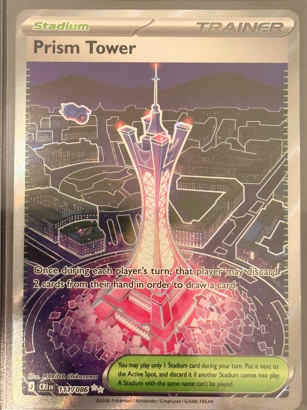 Prism Tower #111/086 Ultra Rare Chaos Rising