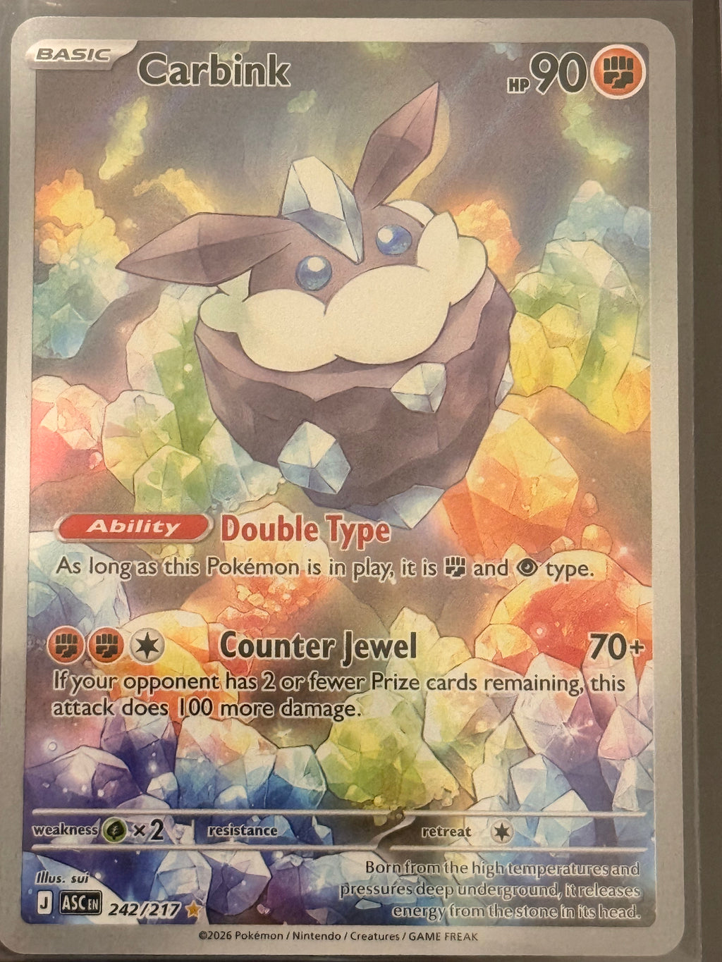 Carbink #242/217 Illustration Rare Ascended Heroes
