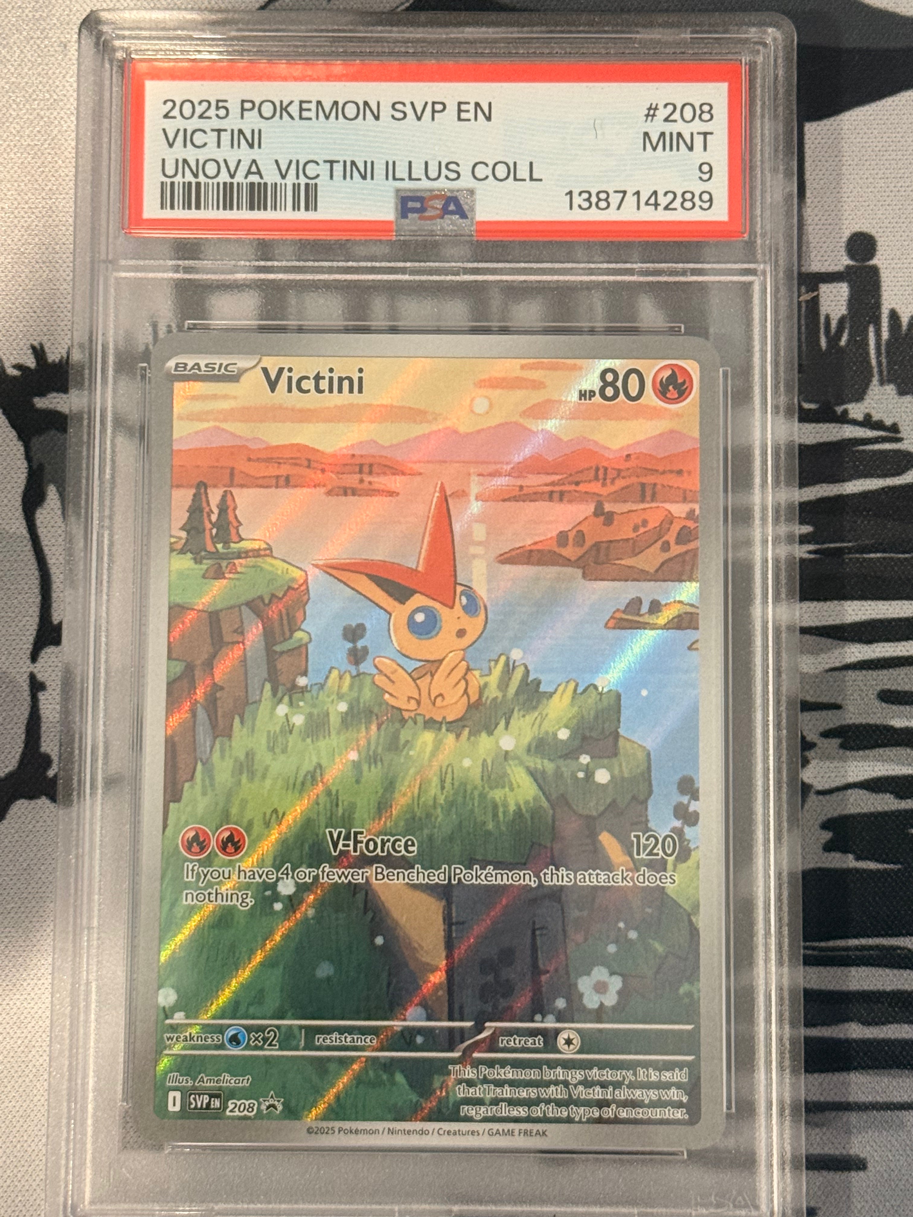 Victini #208 Promo PSA MINT 9