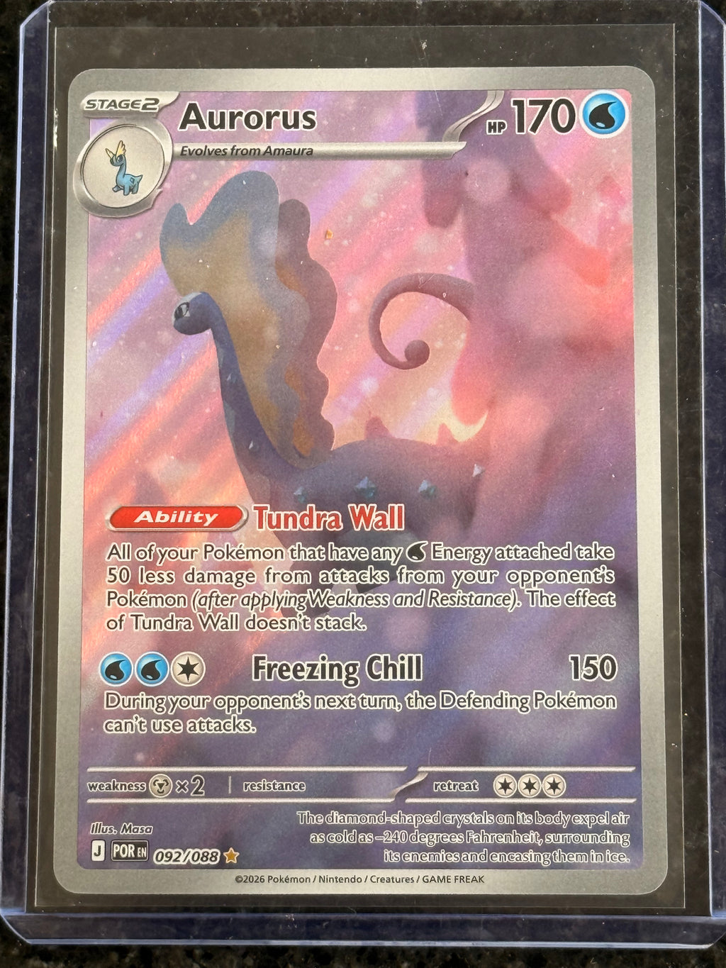 Aurorus #092/088 Illustration Rare Perfect Order
