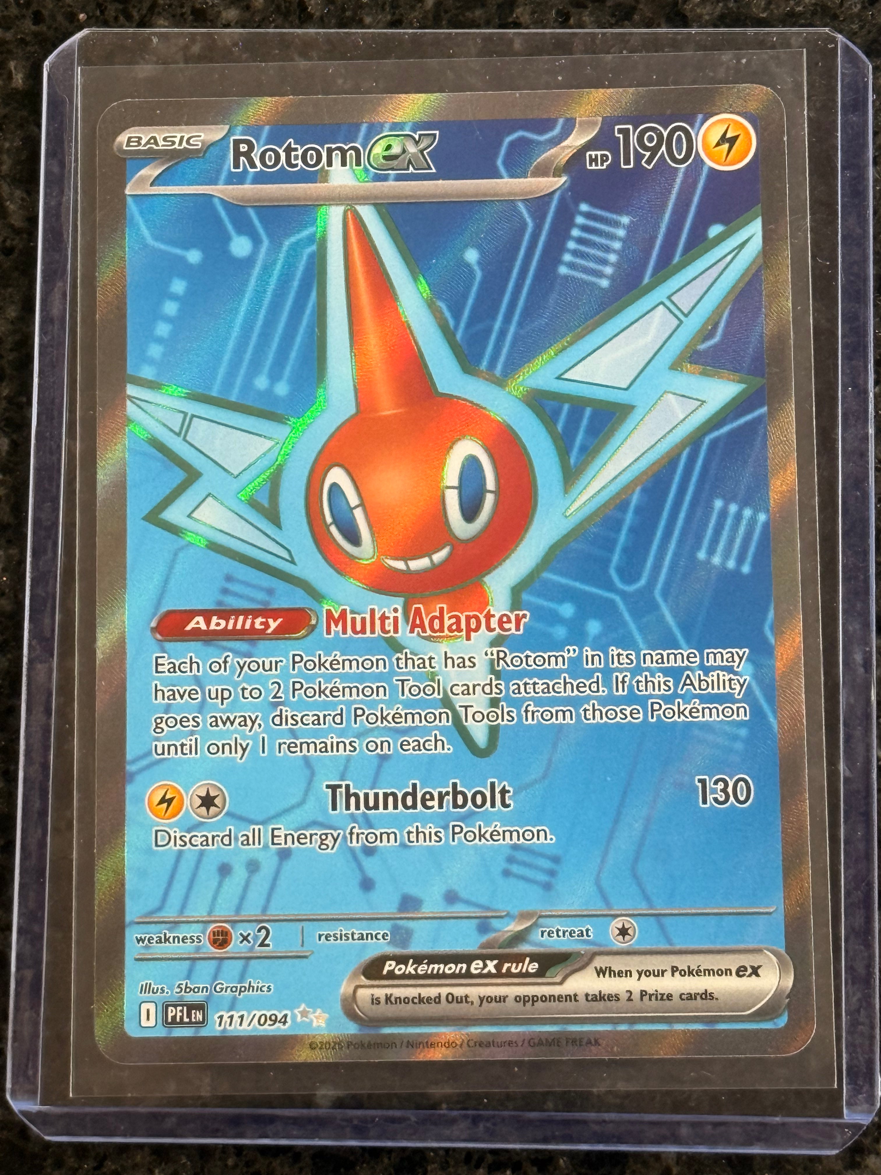 Rotom ex #111/094 Ultra Rare Phantasmal Flames